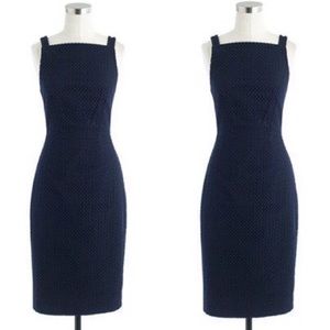 J. Crew blue apron dress eyelet little sleeveless